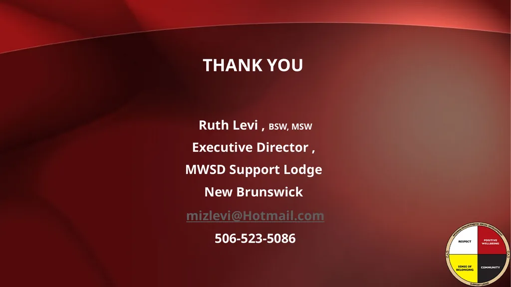 Mi’gmaq / Wolastoqiyik Social development support - slide 6 of 6