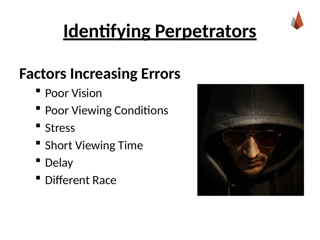 Eyewitness Testimony [Instructor Name] [Class and - slide 11 of 19