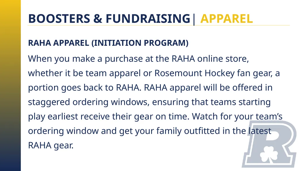 RAHA INITIATION PROGRAM (8 & UNDER) PARENT MEETING - slide 11 of 67