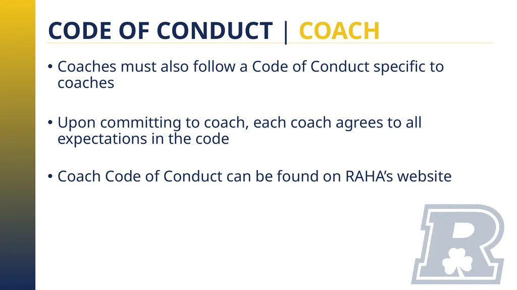 RAHA INITIATION PROGRAM (8 & UNDER) PARENT MEETING - slide 24 of 67