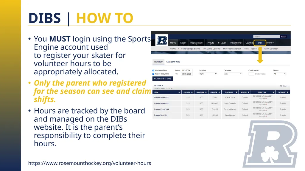 RAHA INITIATION PROGRAM (8 & UNDER) PARENT MEETING - slide 19 of 67