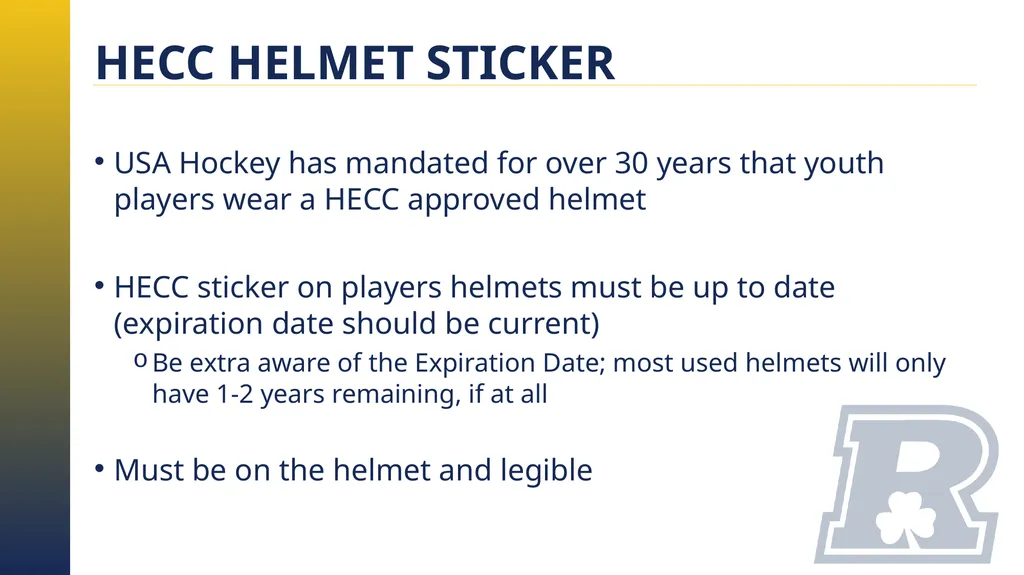 RAHA INITIATION PROGRAM (8 & UNDER) PARENT MEETING - slide 46 of 67