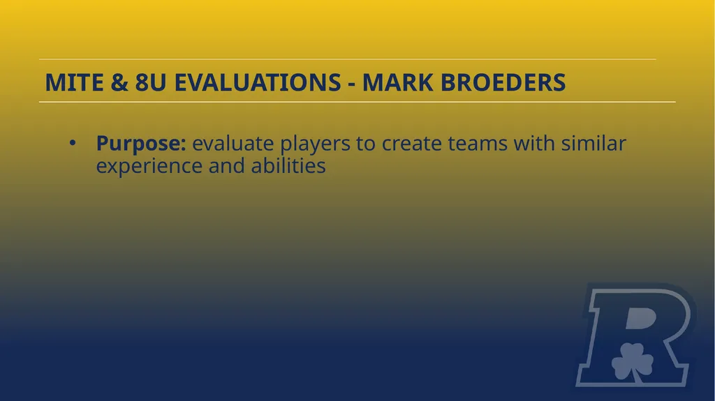 RAHA INITIATION PROGRAM (8 & UNDER) PARENT MEETING - slide 38 of 67
