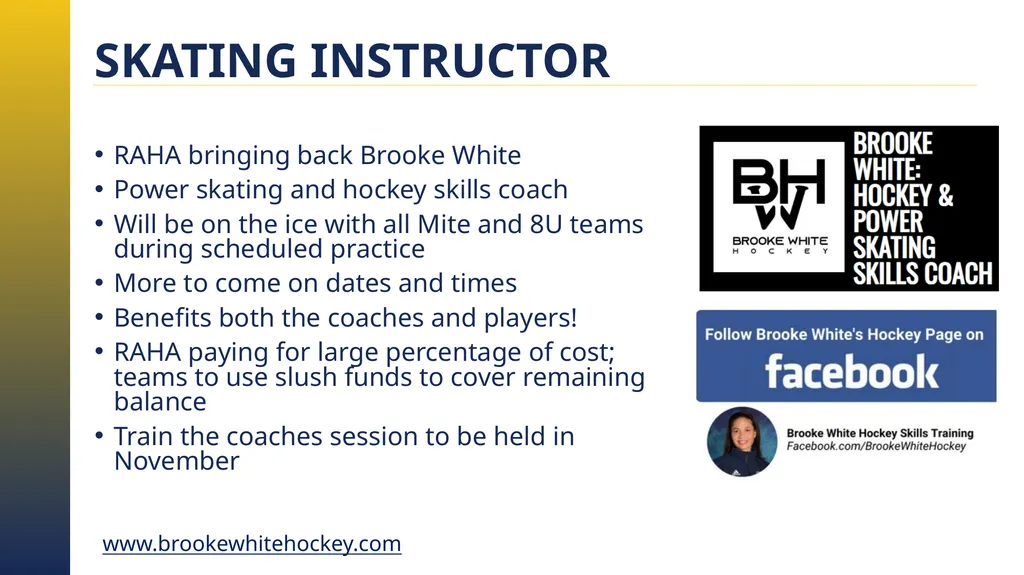 RAHA INITIATION PROGRAM (8 & UNDER) PARENT MEETING - slide 63 of 67