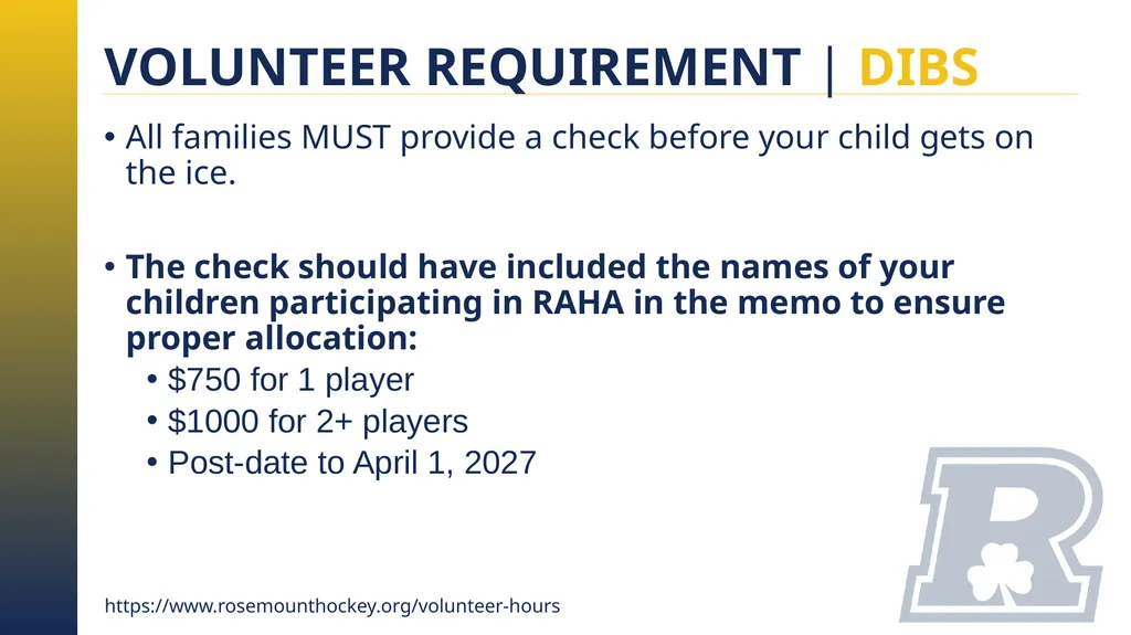 RAHA INITIATION PROGRAM (8 & UNDER) PARENT MEETING - slide 15 of 67