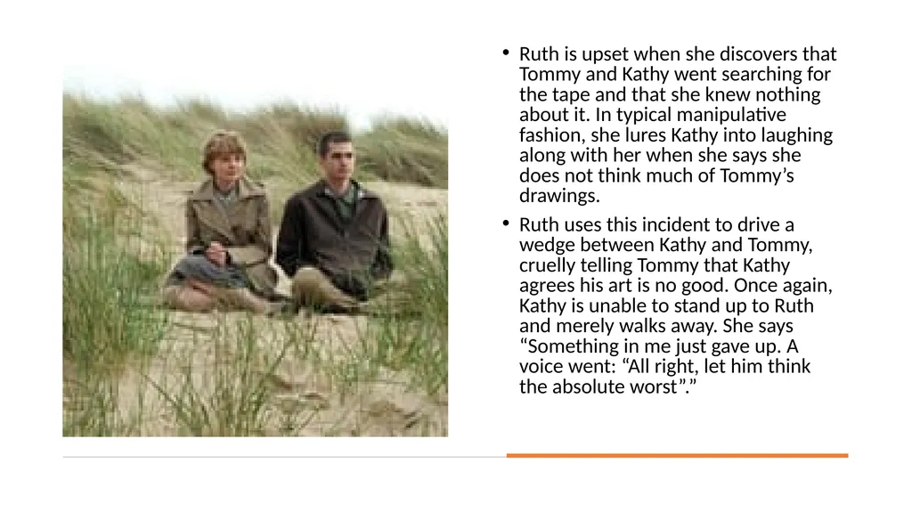 Mode: Relationships ‘Never Let Me Go’ By Kazuo - slide 18 of 24