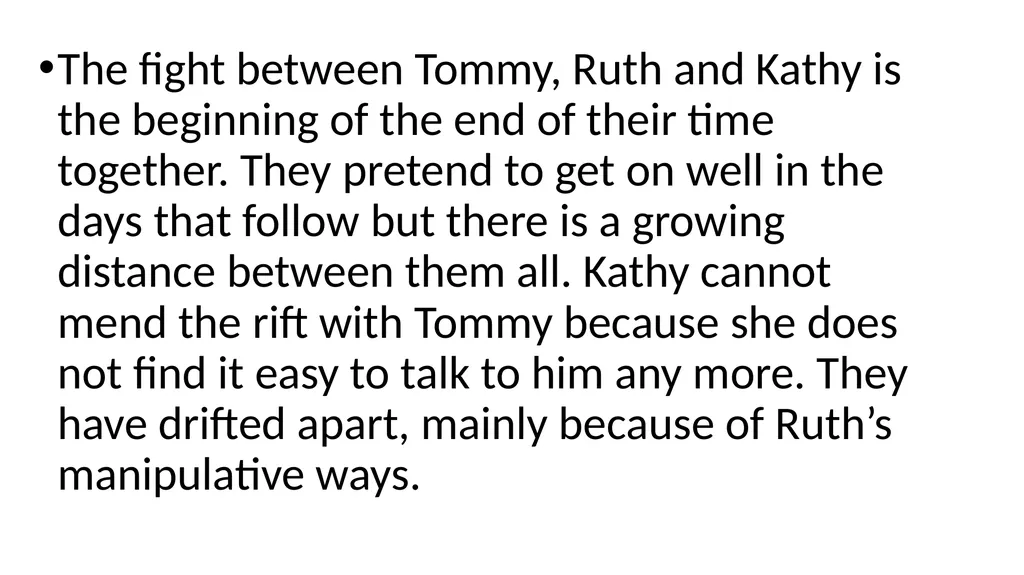 Mode: Relationships ‘Never Let Me Go’ By Kazuo - slide 19 of 24