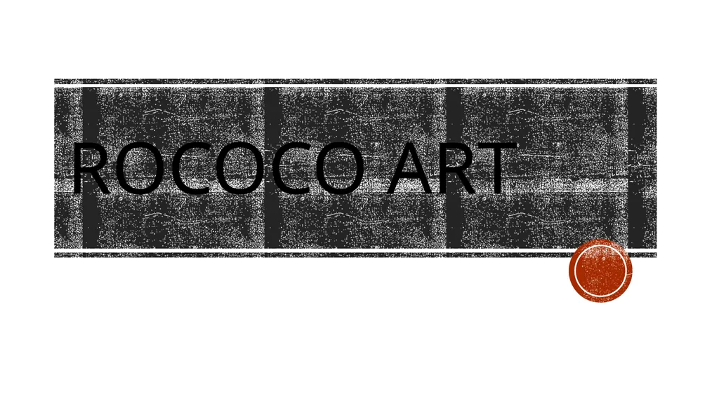Rococo art What characterized rococo art? Rococo - slide 1 of 9