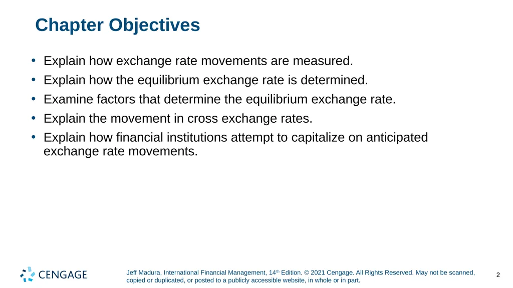 Chapter 4 Exchange Rate Determination Jeff Madura, - slide 2 of 27