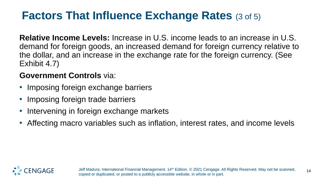 Chapter 4 Exchange Rate Determination Jeff Madura, - slide 14 of 27