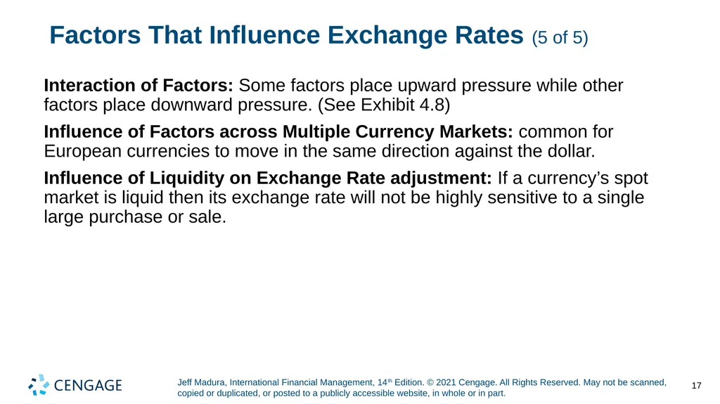 Chapter 4 Exchange Rate Determination Jeff Madura, - slide 17 of 27