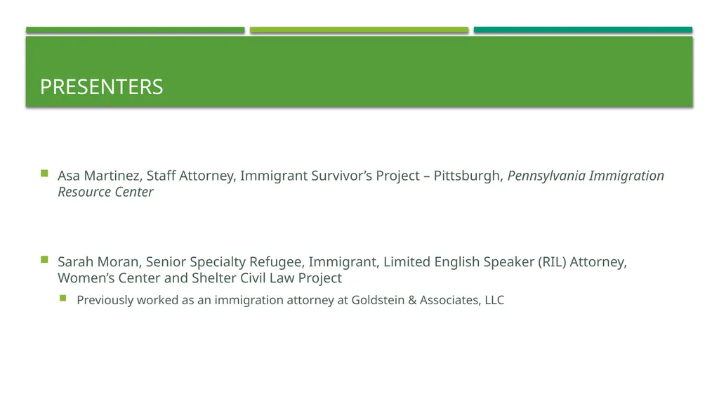 Current Challenges to Representing Immigrant - slide 2 of 21