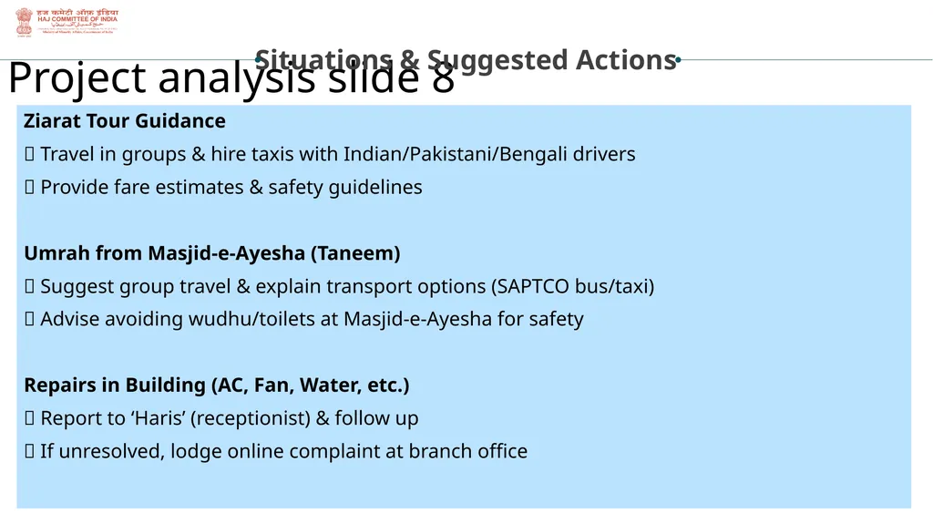 State Haj Inspectors Role & Responsibilities - slide 14 of 20