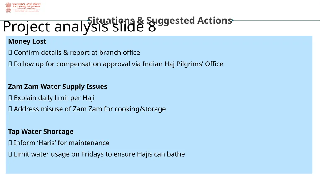 State Haj Inspectors Role & Responsibilities - slide 16 of 20
