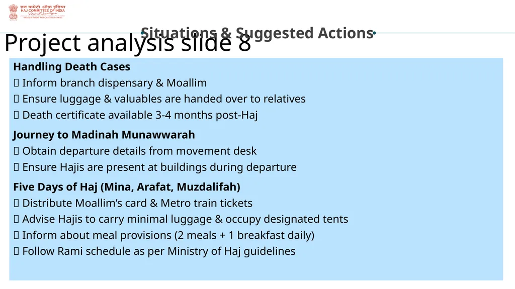 State Haj Inspectors Role & Responsibilities - slide 18 of 20