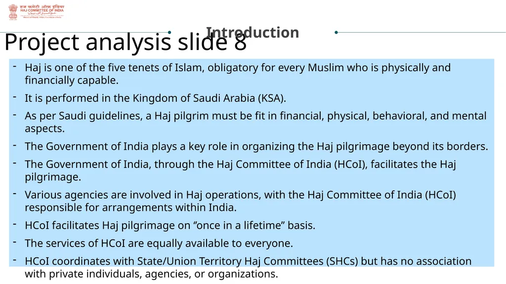 State Haj Inspectors Role & Responsibilities - slide 2 of 20