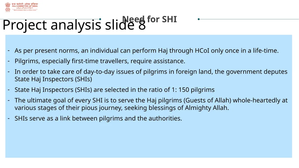 State Haj Inspectors Role & Responsibilities - slide 3 of 20