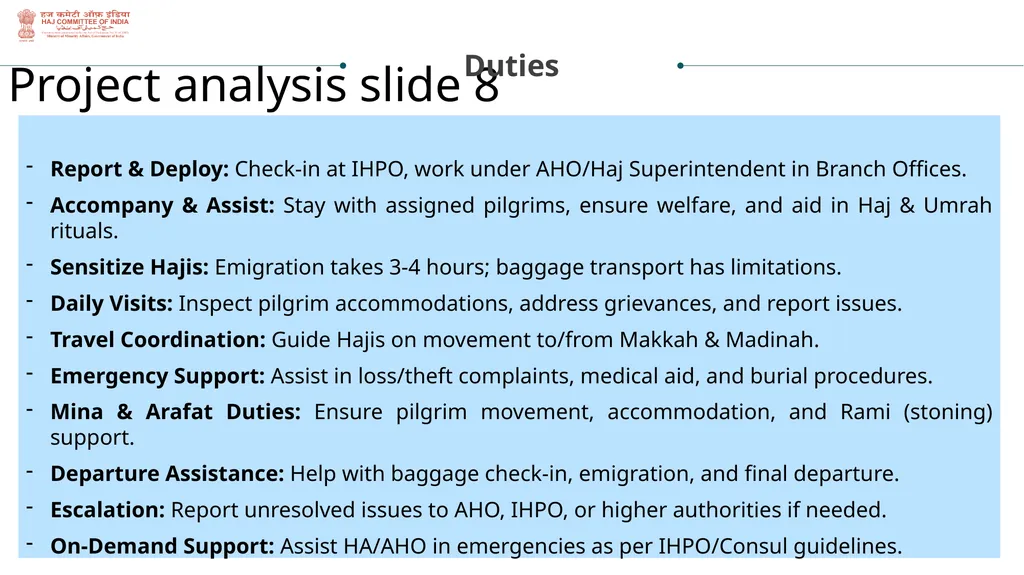 State Haj Inspectors Role & Responsibilities - slide 7 of 20