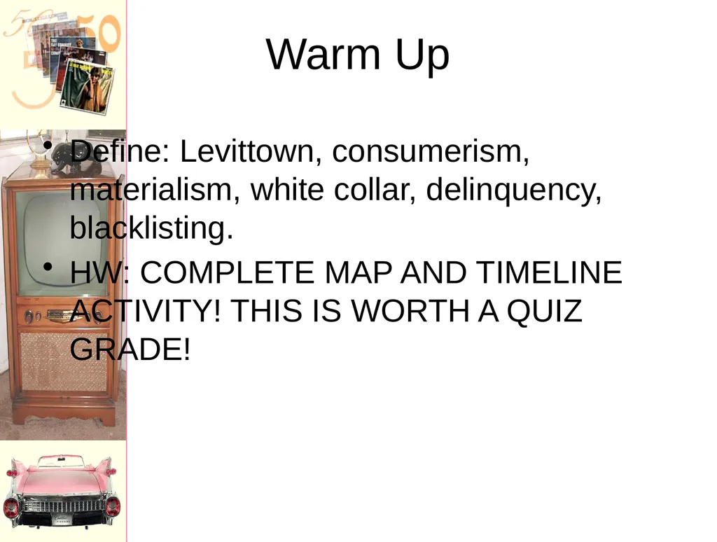 Warm Up Define the following: Homogenization - slide 21 of 43