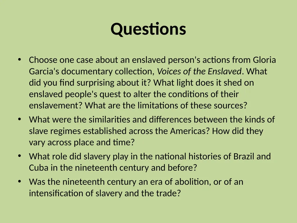 Space, Place and Movement in Atlantic Slave - slide 14 of 14