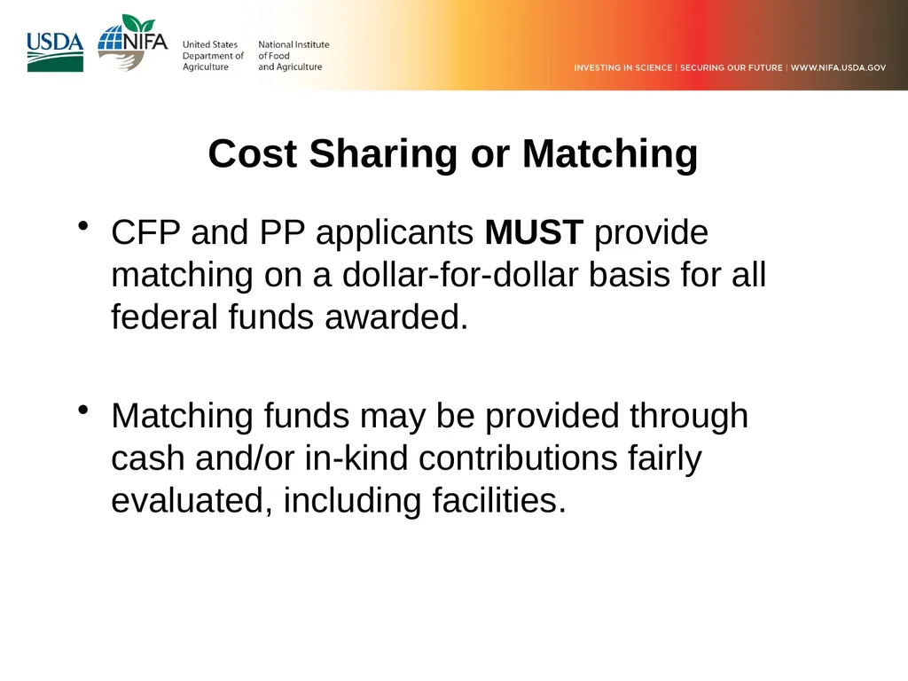 FY 2019 Community Food Projects Competitive Grant - slide 16 of 20