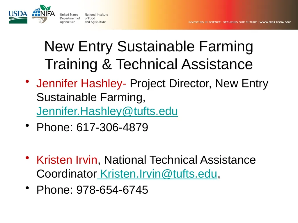 FY 2019 Community Food Projects Competitive Grant - slide 18 of 20