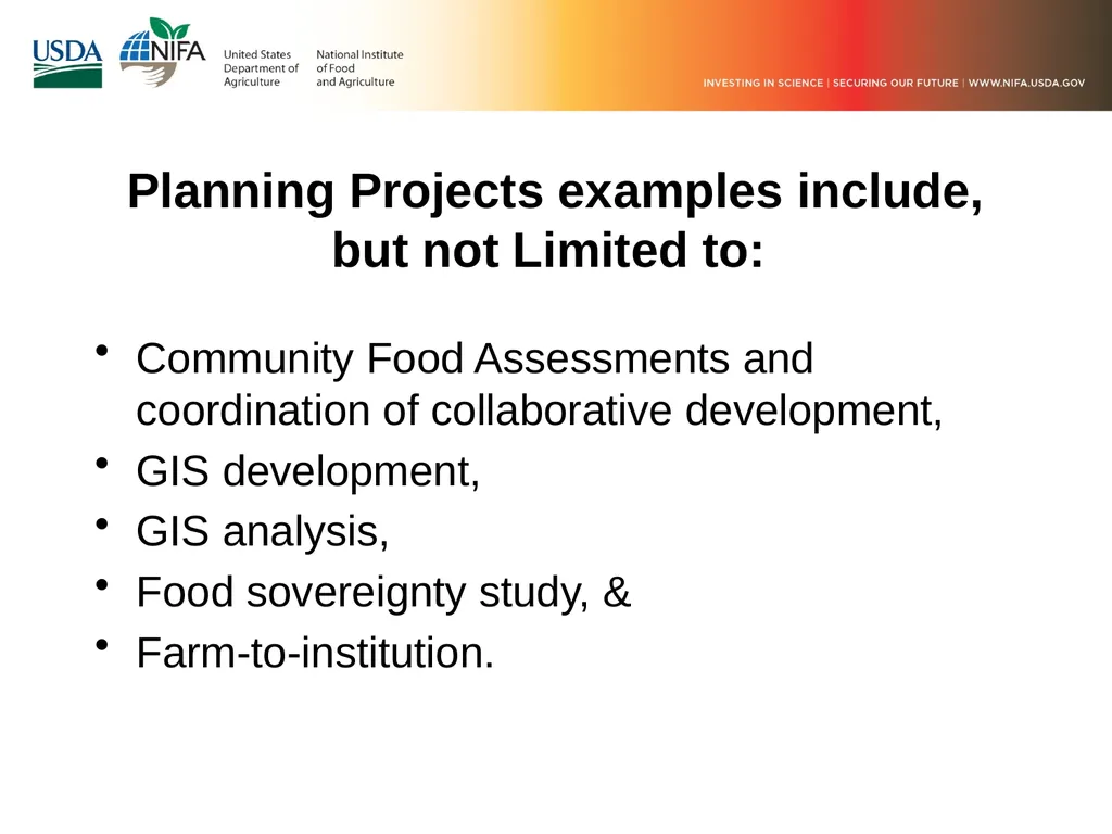 FY 2019 Community Food Projects Competitive Grant - slide 12 of 20