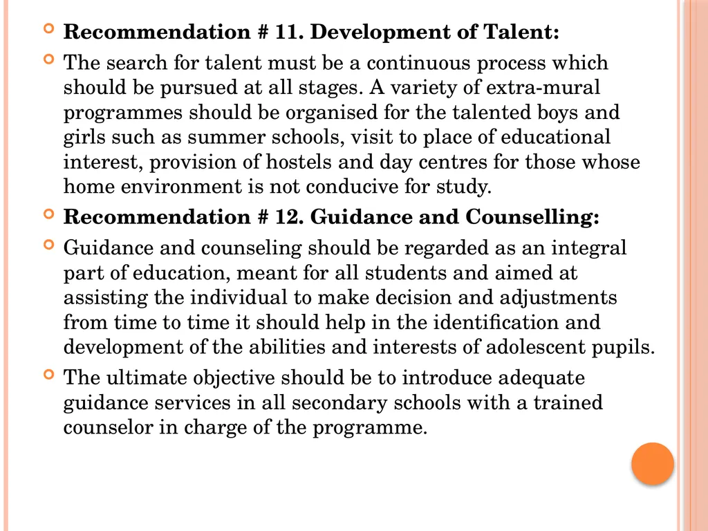 INDIAN EDUCATION COMMISSION ( 1964-66) Kothari - slide 22 of 28