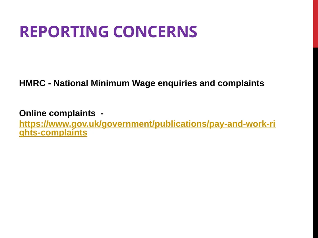 Modern Slavery – General awareness information for - slide 28 of 35