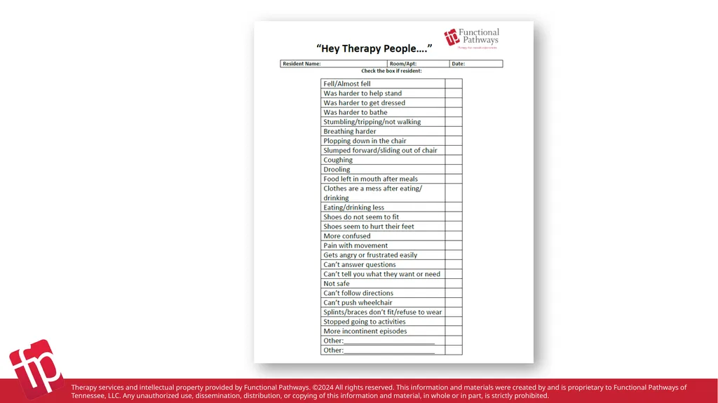 Resident Fall Prevention Therapy services and - slide 10 of 13