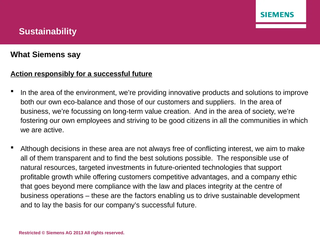 Sustainability Siemens Education Original lesson - slide 15 of 18