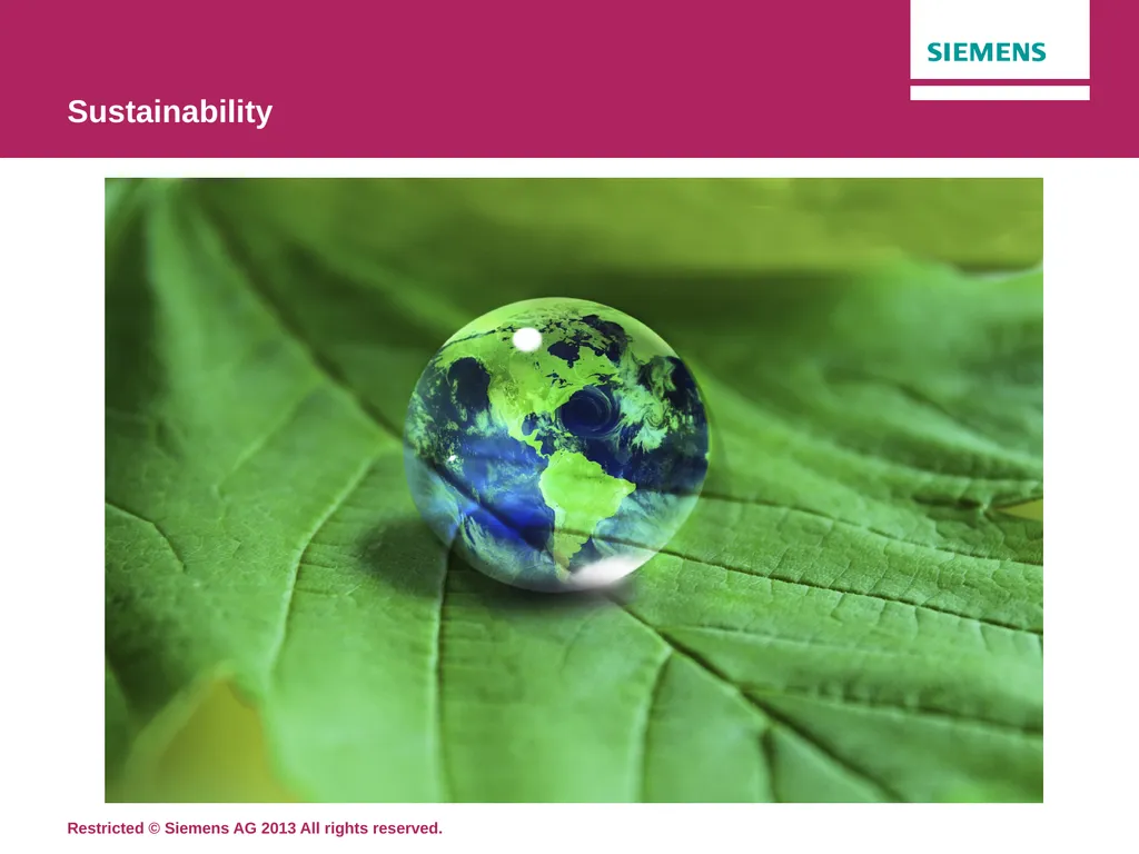 Sustainability Siemens Education Original lesson - slide 2 of 18