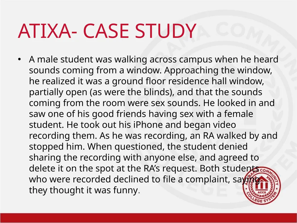 Title IX Training Overview Shawra Rainer- Student - slide 14 of 51