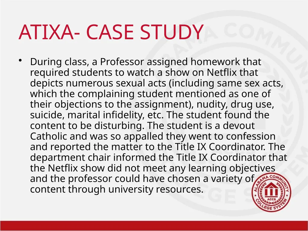 Title IX Training Overview Shawra Rainer- Student - slide 16 of 51