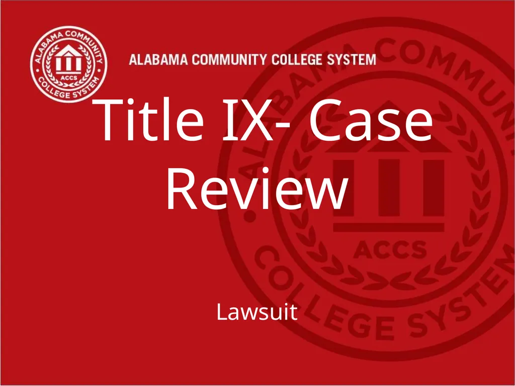 Title IX Training Overview Shawra Rainer- Student - slide 31 of 51
