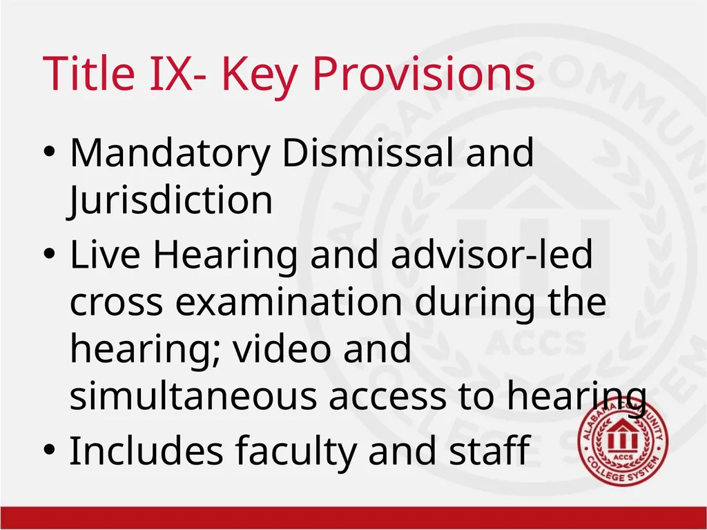 Title IX Training Overview Shawra Rainer- Student - slide 6 of 51