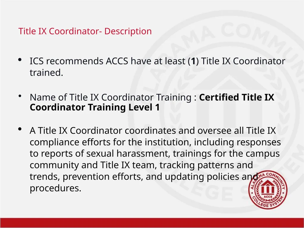 Title IX Training Overview Shawra Rainer- Student - slide 43 of 51