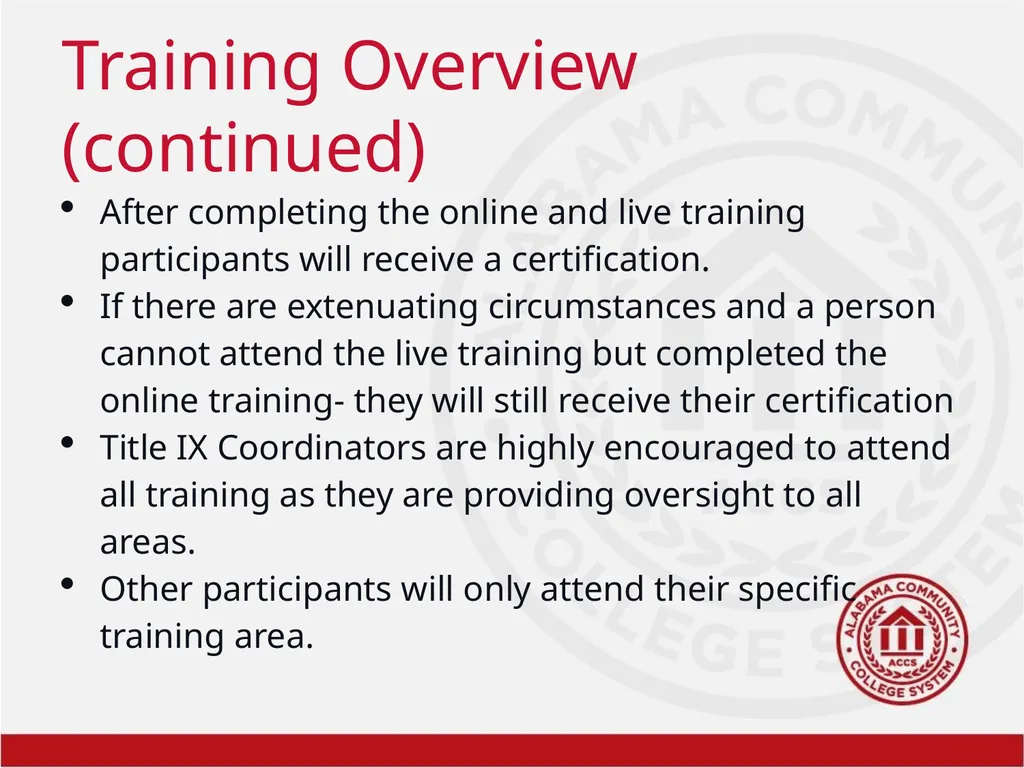 Title IX Training Overview Shawra Rainer- Student - slide 41 of 51