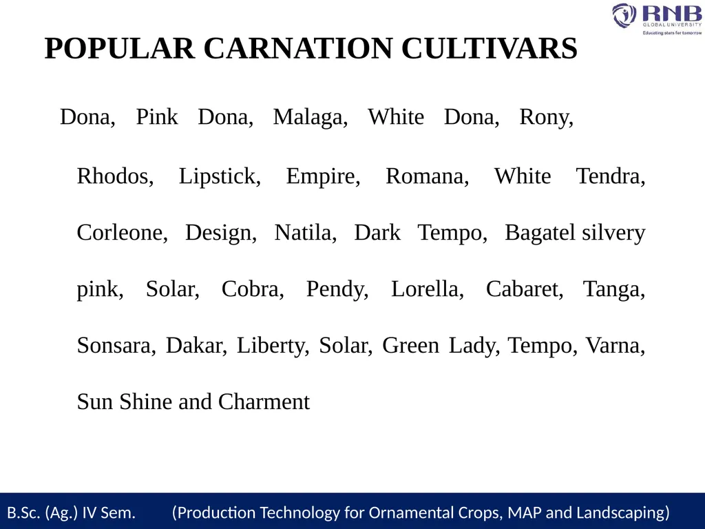 Course Name- Production Technology for Ornamental - slide 6 of 27