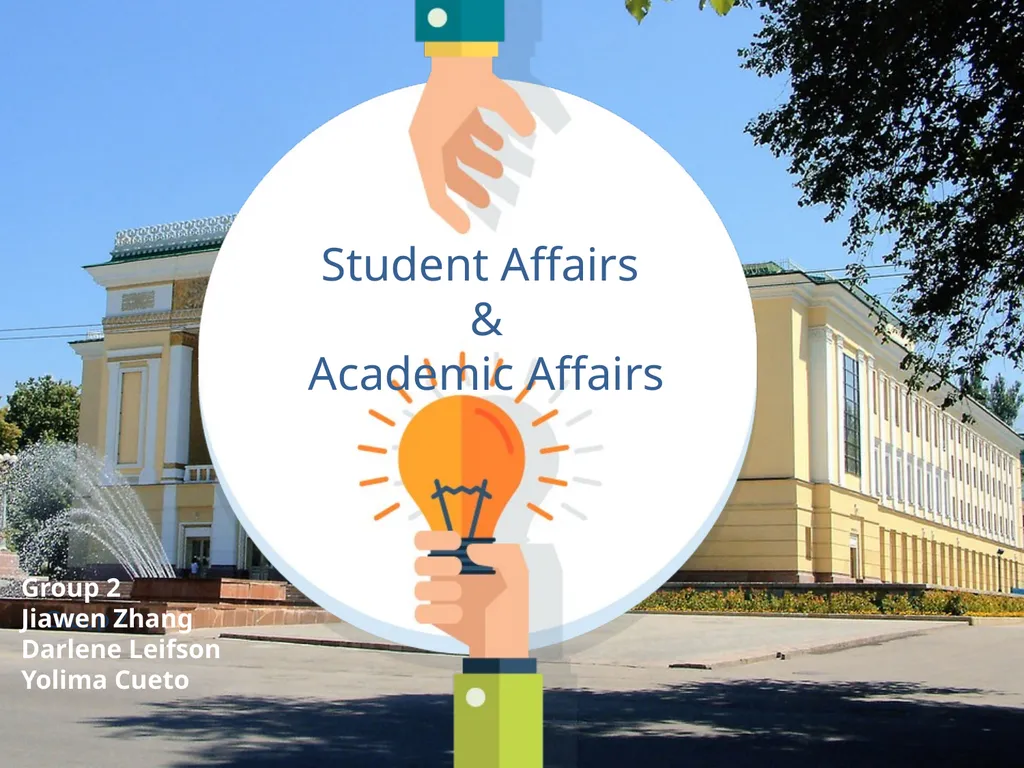 Student Affairs & Academic Affairs Group 2 Group 2 - slide 1 of 9