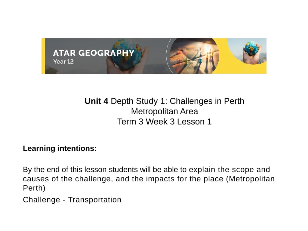 Learning intentions: By the end of this lesson - slide 1 of 18