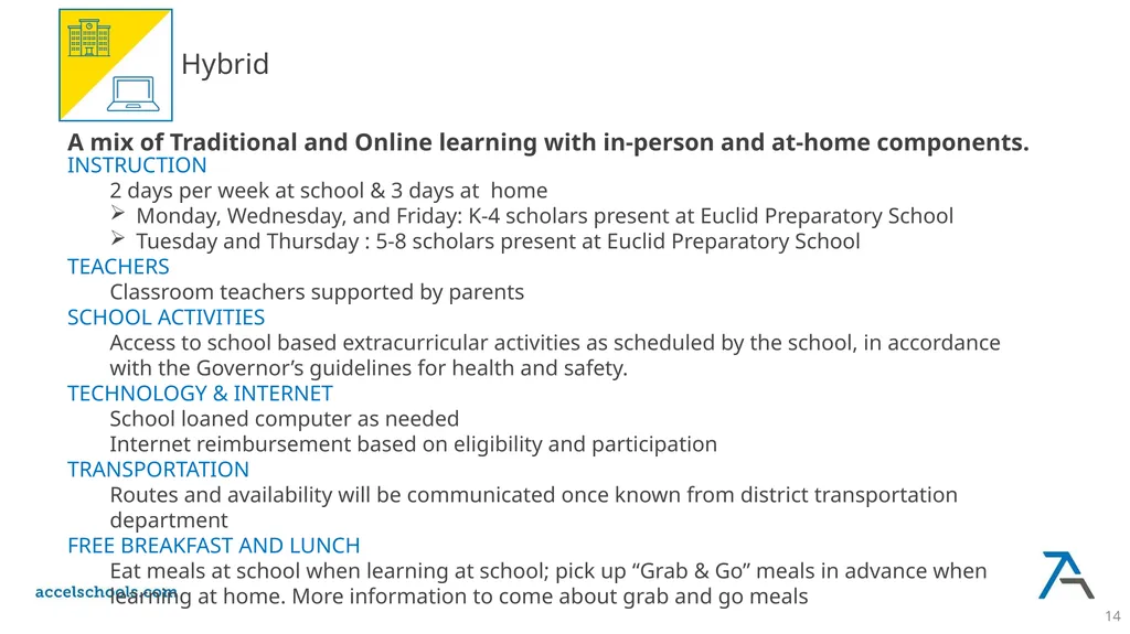 Euclid Preparatory School Fall Learning Options - slide 14 of 21