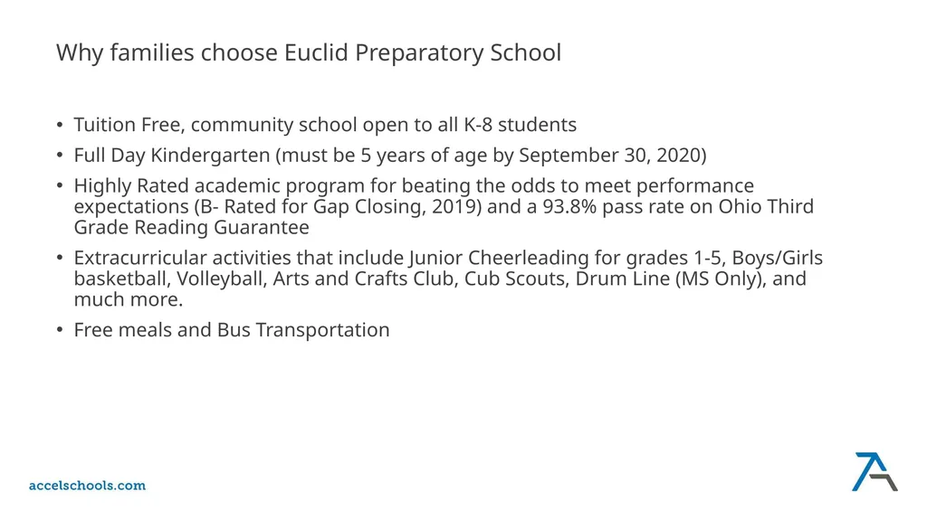 Euclid Preparatory School Fall Learning Options - slide 9 of 21