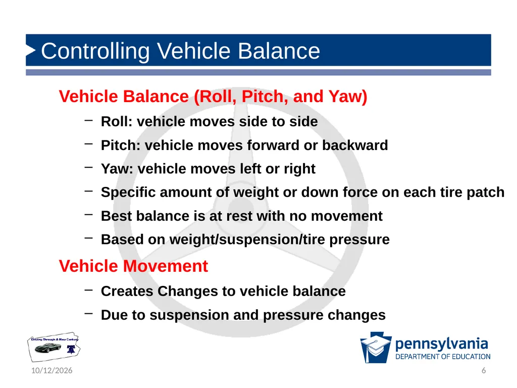 State Driver Responsibilities: Knowing Your - slide 6 of 38