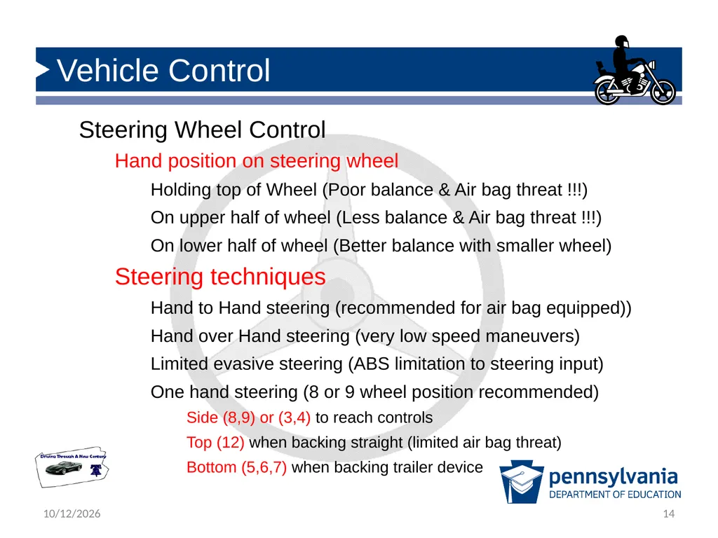 State Driver Responsibilities: Knowing Your - slide 14 of 38