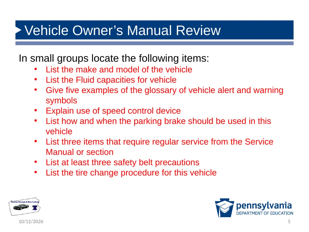 State Driver Responsibilities: Knowing Your - slide 5 of 38