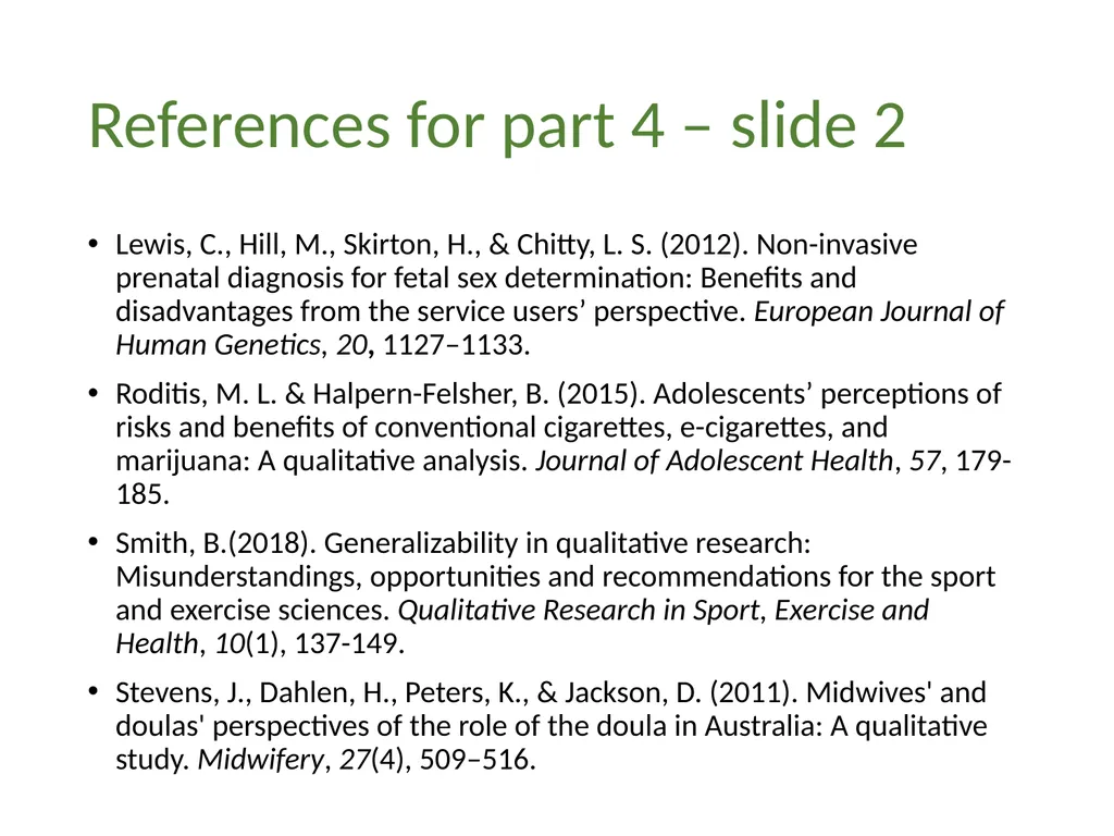 Thematic analysis Part 4: Avoiding common problems - slide 37 of 37