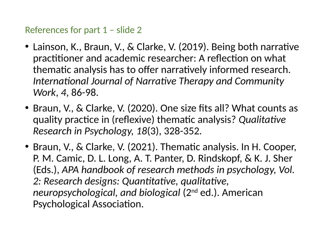 Thematic analysis Part 1: What is thematic - slide 22 of 26