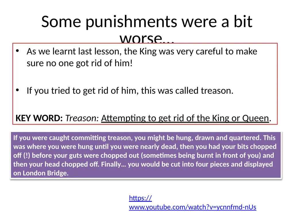 Punishments in Medieval Britain Learning - slide 12 of 24