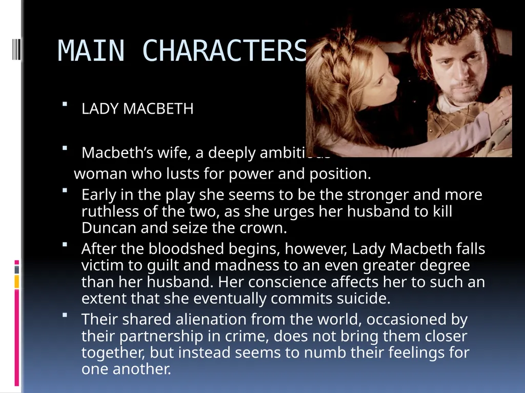 William SHAKESPEARE’S TRAGEDY MAIN CHARACTERS - slide 3 of 17